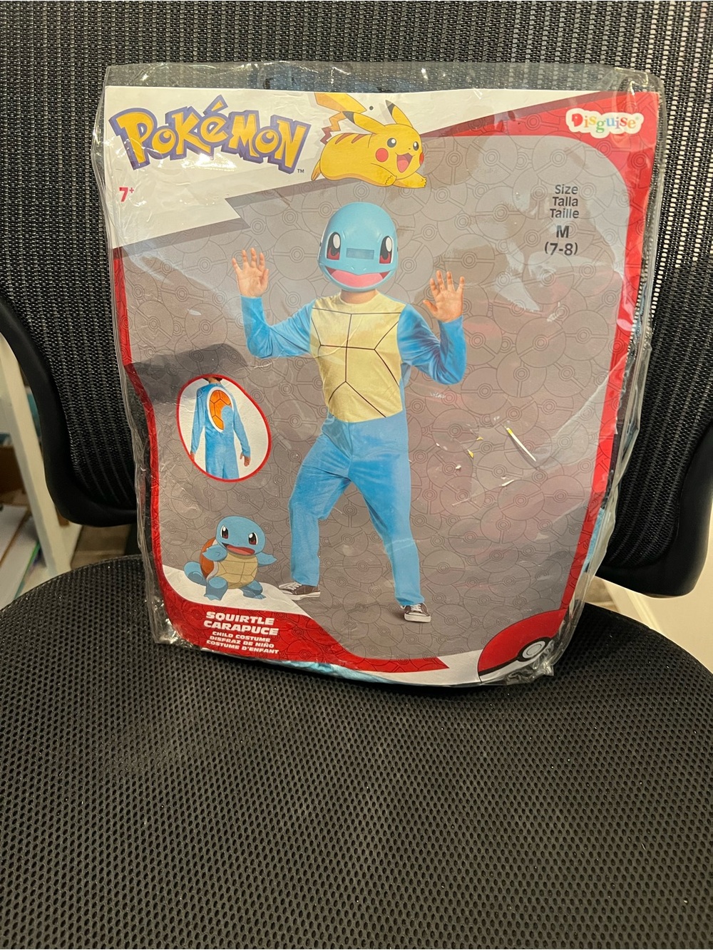 Pokemon Kids Costume – Blue Turtle Character Outfit (Size M)